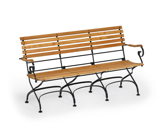 Classic Bench 3-Seater with armrests | Bancs | Weishäupl
