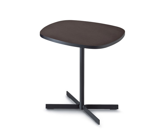 Island Small Table 56x56 - Version with chocolate lacquered Top | Coffee tables | ARFLEX