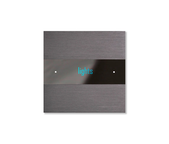 Deseo intelligent thermostat - brushed volcanic grey | KNX-Systems | Basalte