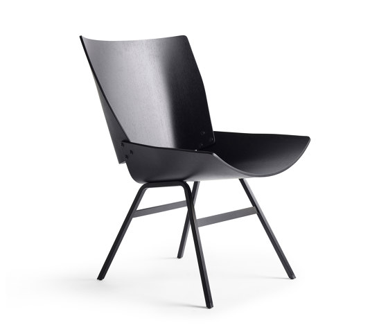 Shell Lounge Chair Black Oak | Poltrone | Rex Kralj