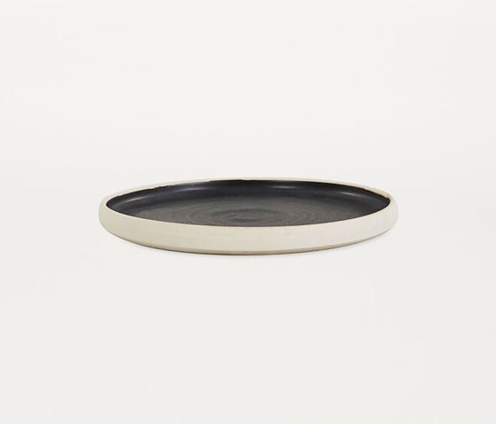 OTTO plate black (L) | Set of 2 | Cuencos | Frama