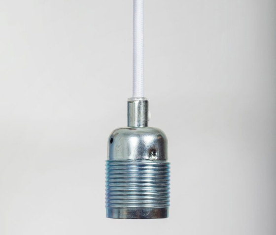 E27 pendant Steel / White Cable | Suspensions | Frama