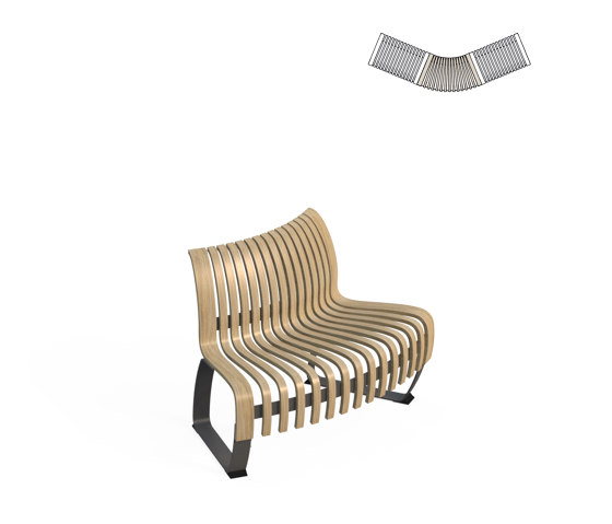 Nova C Back Convex 30° | Bancs | Green Furniture Concept