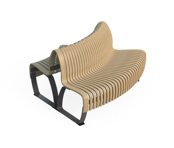 Nova C Double Back 30° | Benches | Green Furniture Concept