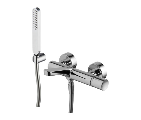 Nomos Go F4164 | Mezclador para bañera con set de ducha | Grifería para bañeras | Fima Carlo Frattini