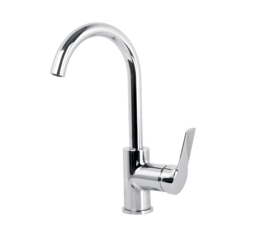 Serie 4 F3781W | Wash basin mixer with swivel spout | Wash basin taps | Fima Carlo Frattini