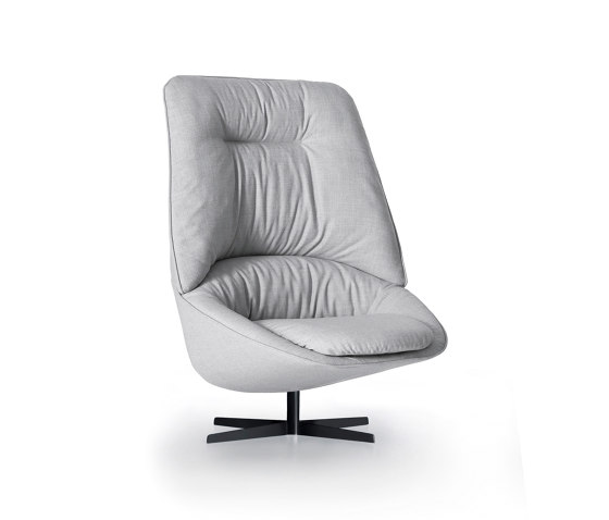 Ladle Sessel - Version mit mittlerer Rückenlehne und Drehbasis mit Speichen | Sessel | ARFLEX