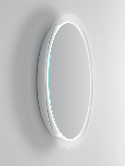 Bowl Specchio circolare con cornice di aluminio | Specchi da bagno | Inbani