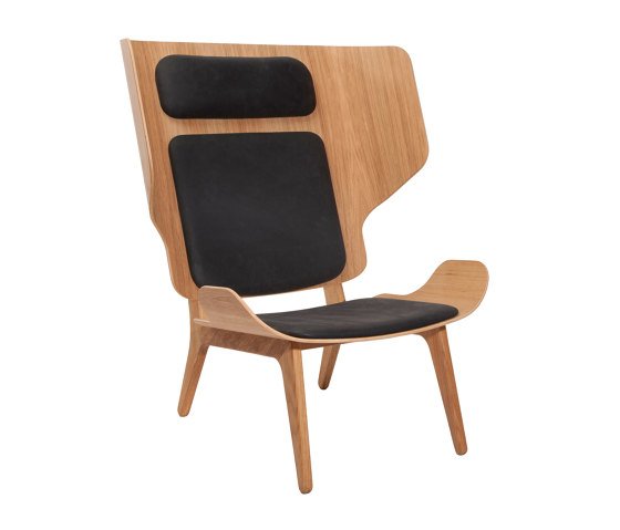 Mammoth Chair Slim, Natural / Leather - Vintage Leather, Anthracite | Poltrone | NORR11