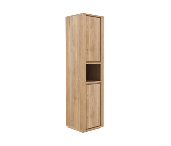 Qualitime | Oak column - 2 doors (hinge right) - varnished | Armadietti colonna | Ethnicraft