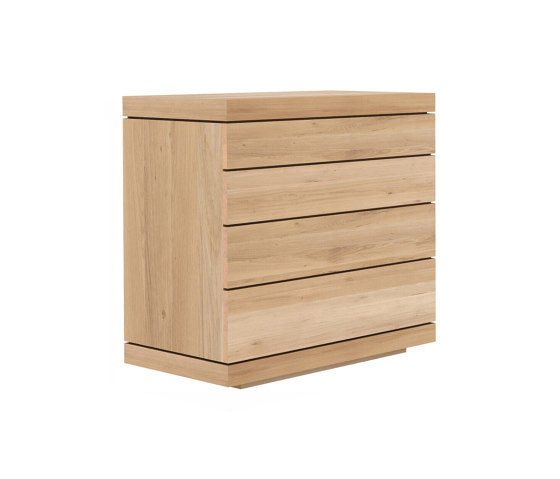 Burger | Oak chest of drawers - 4 drawers | Aparadores | Ethnicraft