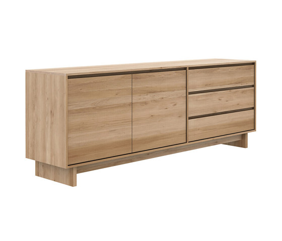 Wave | Oak sideboard - 2 doors - 3 drawers | Buffets / Commodes | Ethnicraft