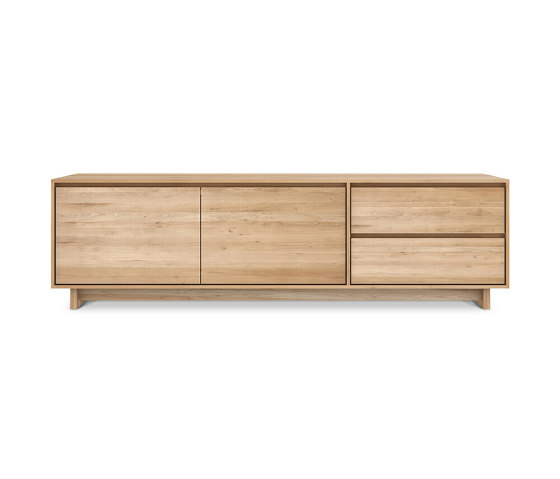 Wave | Oak TV cupboard - 2 doors - 1 flip-down door - 1 drawer | Sideboards | Ethnicraft