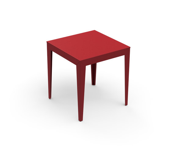 Zef square dining table, red | Esstische | Matière Grise