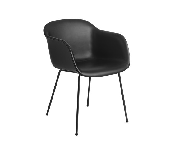 Fiber Armchair | Tube Base | Leather | Chairs | Muuto