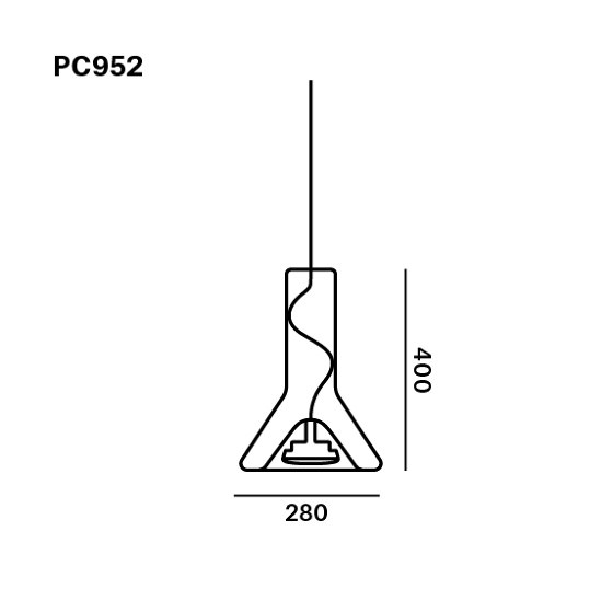 Whistle Small PC952 | Lampade sospensione | Brokis