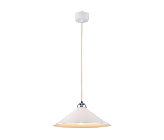 Cobb Large Plain Pendant Light, White | Lámparas de suspensión | Original BTC