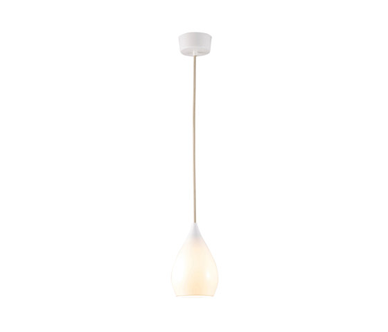 Drop One Small Pendant Light, White Gloss | Lámparas de suspensión | Original BTC