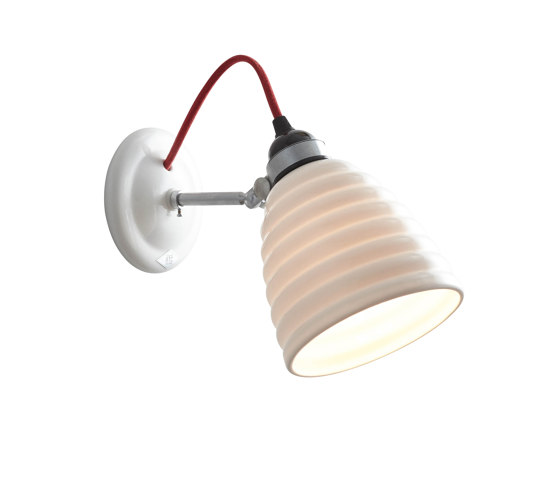 Hector Bibendum Wall Light, White with Red Cable | Appliques murales | Original BTC