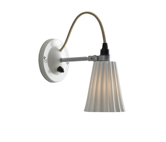 Hector Small Pleat Switched Wall Light, Natural | Wall lights | Original BTC