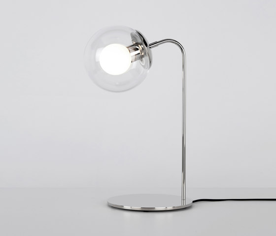 Modo Desk Lamp (Polished nickel/Clear) | Tischleuchten | Roll & Hill