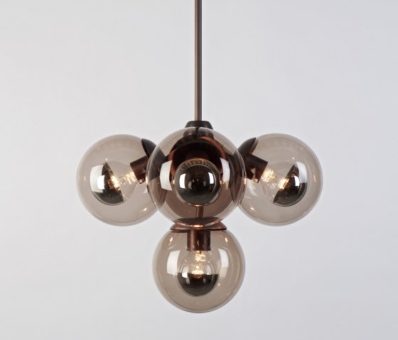 Modo Pendant - 5 Globes (Bronze/Smoke) | Wall lights | Roll & Hill