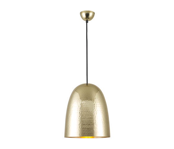 Stanley Large Pendant Light, Hammered Brass | Lampade sospensione | Original BTC