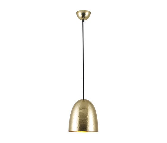 Stanley Small Pendant Light, Hammered Brass | Lámparas de suspensión | Original BTC