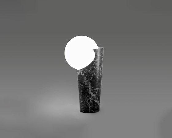 Osmosi Light | model #3 | Grey Carnico marble | Lampade pavimento | Babled