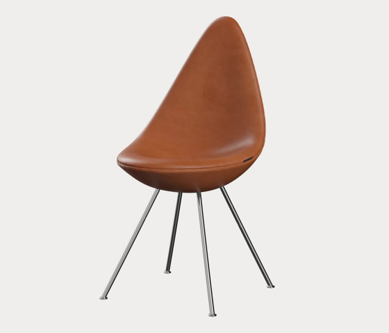 Drop™ | Chair | 3110 | Fully upholstered | Chrome base | Chairs | Fritz Hansen
