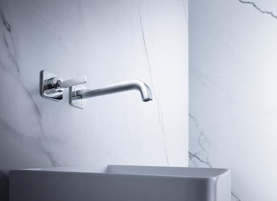 AXOR Citterio E Single lever basin mixer for concealed installation with escutcheons wall-mounted | Wash basin taps | AXOR