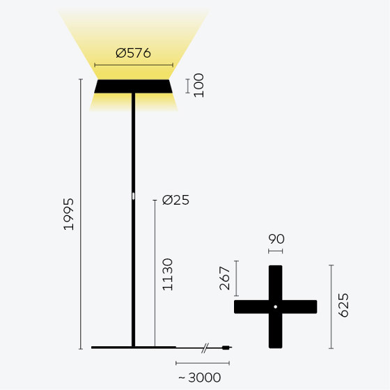 Koi-10 LED | Lampade piantana | BELUX