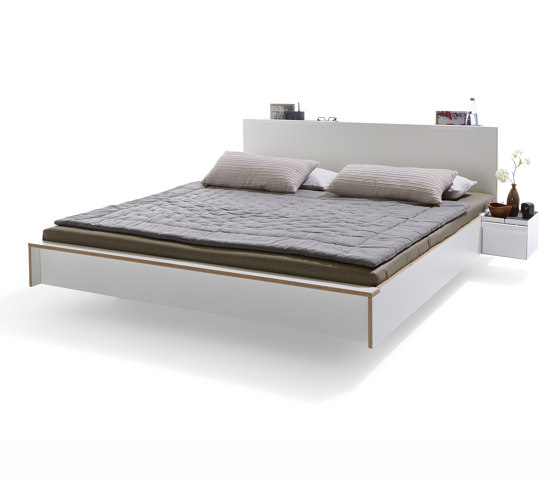 Flai bed CPL white with headboard | Lits | Müller small living