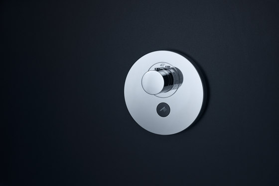 AXOR ShowerSelect Round Thermostat Highflow Unterputz für 1 Verbraucher und einen zusätzlichen Abgang | Duscharmaturen | AXOR
