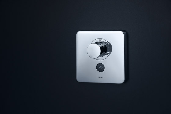 AXOR ShowerSelect termostato de gran caudal con llave de paso y una salida libre | Grifería para duchas | AXOR