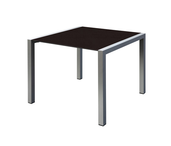 Space square table with anodized aluminium frame | Contract tables | Gaber