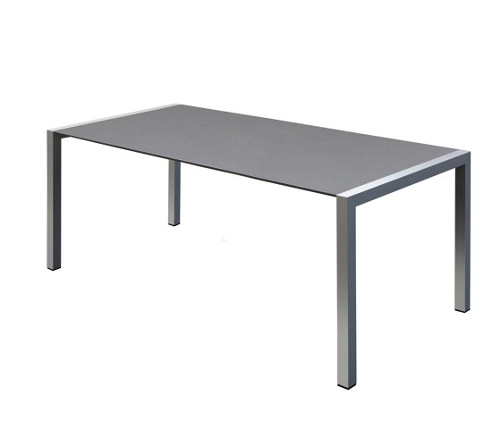 Space rectangular contract table with aluminium frame | Objekttische | Gaber