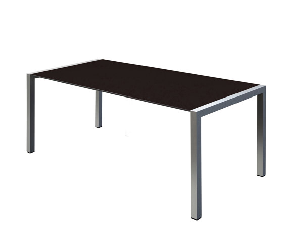 Space rectangular contract table with aluminium frame | Objekttische | Gaber