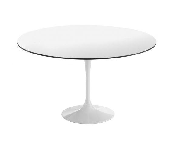 Saturno round dining and bistro table in aluminum | Esstische | Gaber