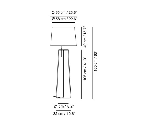 Tiffany 1 | Floor lamp | Lampadaires d'extérieur | Carpyen