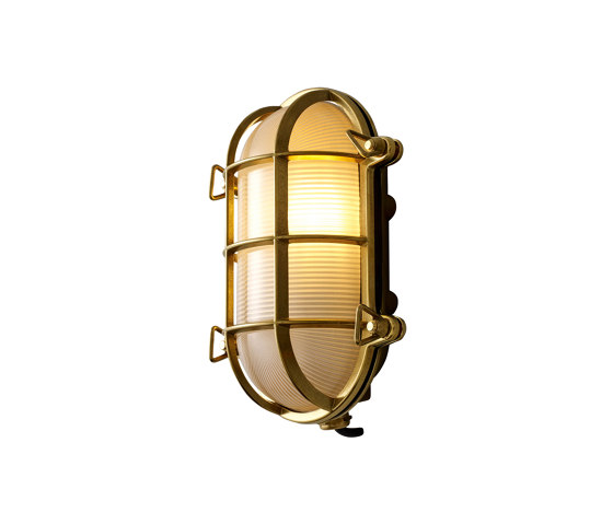 7035 Oval Brass Bulkhead with Internal Fixing, Polished Brass | Wall lights | Original BTC