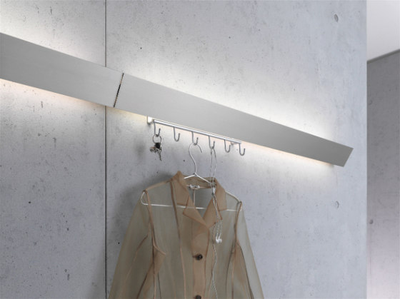 Coat rack light | GERA light system 8 | Lampade parete | GERA