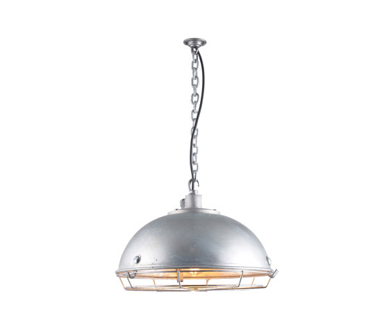 7238 Steel Working Light With Protective Guard, Galvanised | Suspended lights | Original BTC