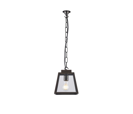 7635 Quad Pendant Light, Small, Weathered Brass, Clear, Closed Top | Suspended lights | Original BTC
