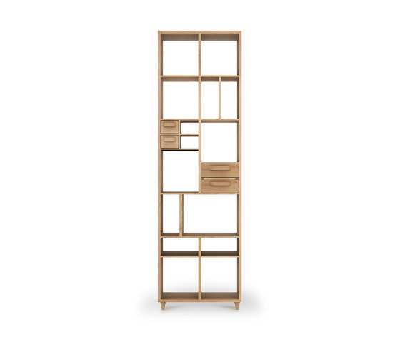 Pirouette | Oak book rack - 4 drawers | Shelving | Ethnicraft