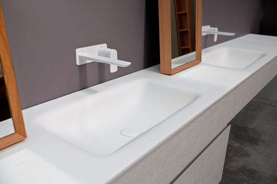 D2 Corian® top with integrated washbasin | Wash basins | Inbani