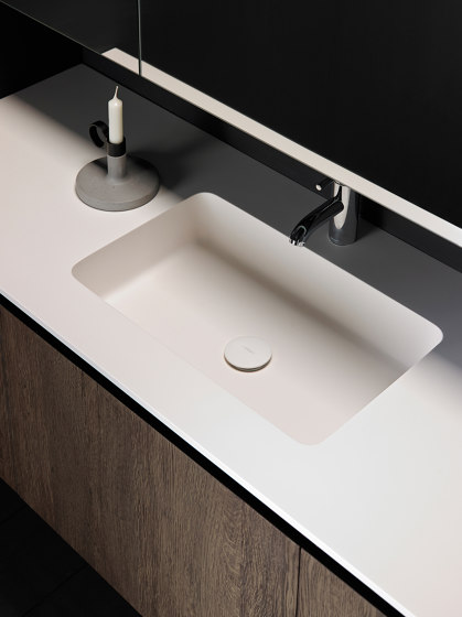 H2 Tapa con lavabo integrado en Solidsurface | Lavabos | Inbani