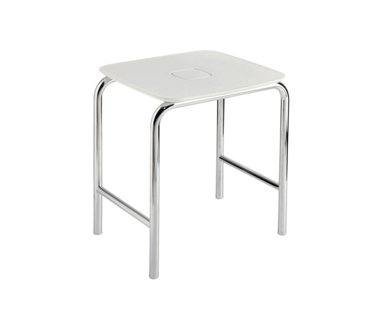 Stool with ABS seat, brass structure | Bath stools / benches | Inda