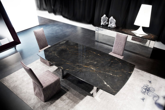 Nord dining table in marble | Mesas comedor | Erba Italia