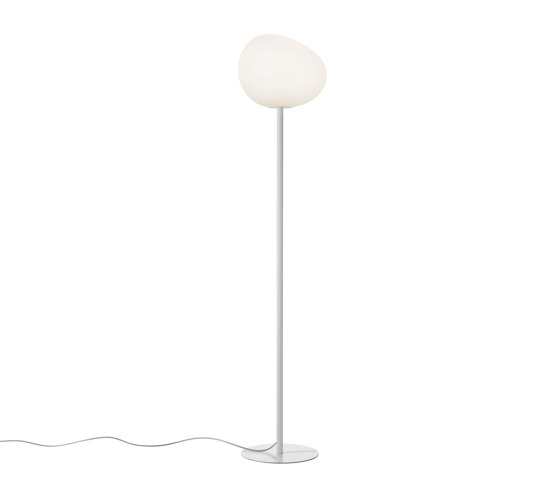 Gregg floor medium high white | Free-standing lights | Foscarini